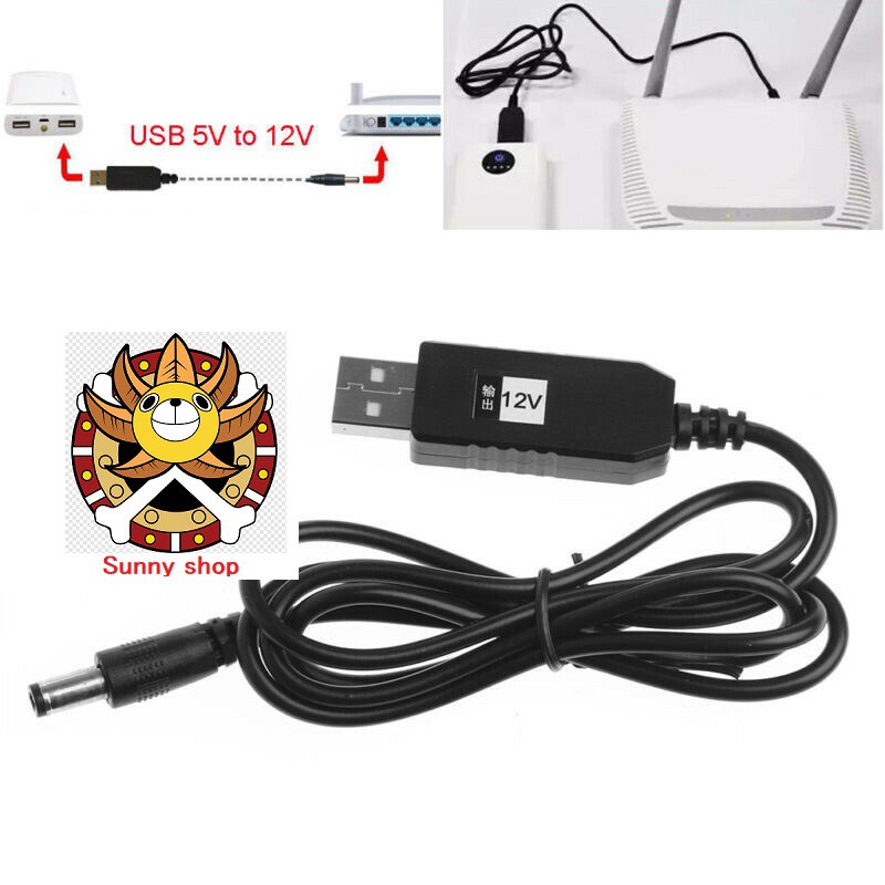 Cáp Chuyển Đổi Cấp Điện 5V USB sang 5V / 9V / 12V