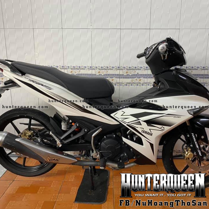 Tem rời Exciter 150 MX King trắng đen. Decal chống nước, không bong tróc