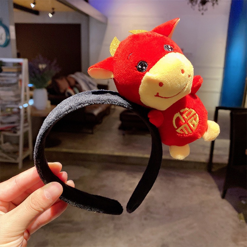 Băng Đô Hình Bò Sữa Hoạt Hình Trung Hoa Vui Nhộn