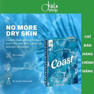 Lốc 8 xà bông cục Coast Refreshing Deodorant Soap 113g