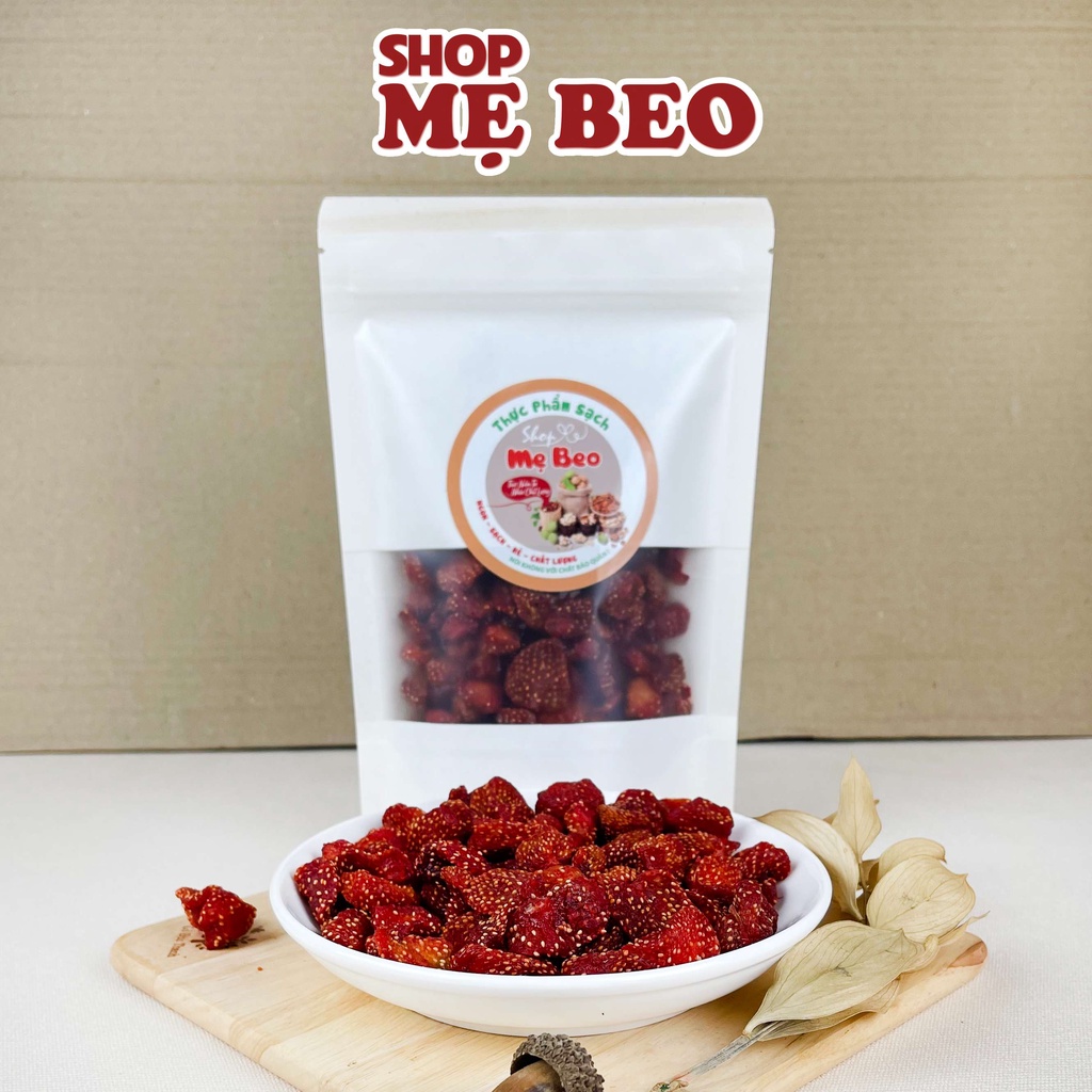 500Gr Dâu Tây Sấy Dẻo Đà Lạt Chua Ngọt Cực Ngon