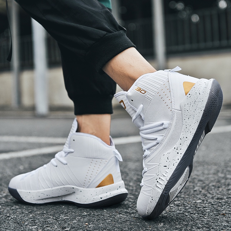 Giày Thể Thao Chơi Bóng Rổ Chống Trượt Chống Mài Mòn Thời Trang Cho Nam Và Nữ