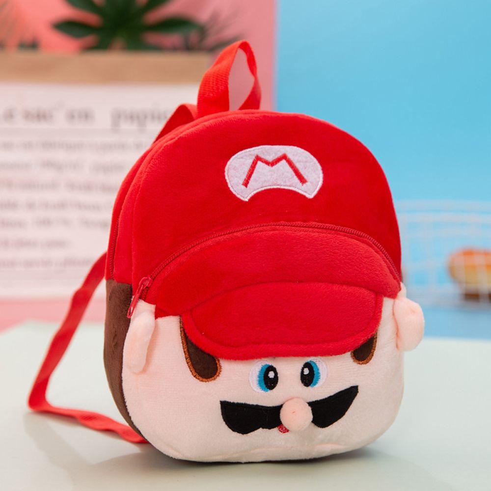 Ba Lô Bông Mềm Chất Lượng Cao In Hình Super Mario Cho Bé