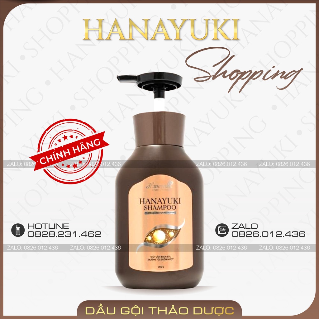 Dầu Gội Thảo Dược Hanayuki Shampoo 300ml