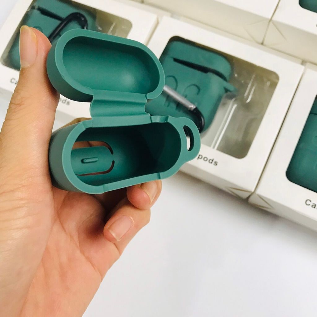 Bao Silicol bảo vệ airpods 1, 2 có kèm móc khóa