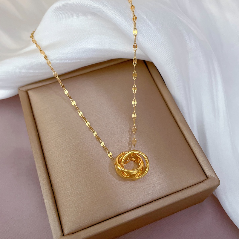 Vòng cổ, dây chuyền nữ, dây titan không gỉ ,đính đá nhân tạo, sang trọng và thanh lịch LOZI (VCNU06)