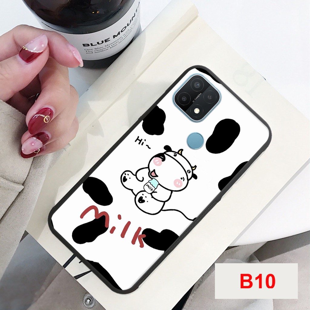 ỐP LƯNG OPPO A15- OPPO A16  IN HÌNH BÒ SỮA ĐẸP ĐÁNG YÊU