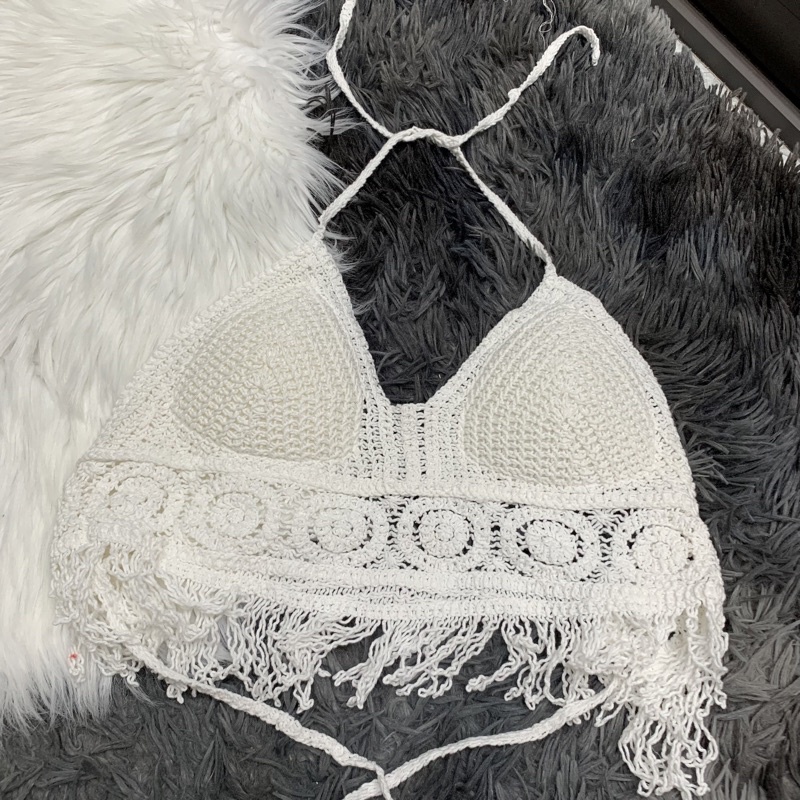 Ren 07- Set Đi Biển Bikini Ren Móc Cực Đẹp Hàng Quảng Châu, Có Bán Tách Rời