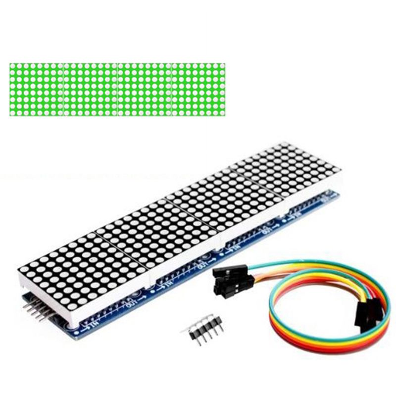 Bảng Mạch Điều Khiển Ma Trận IOR MAX7219 4 Trong 1 Có Dây 5P