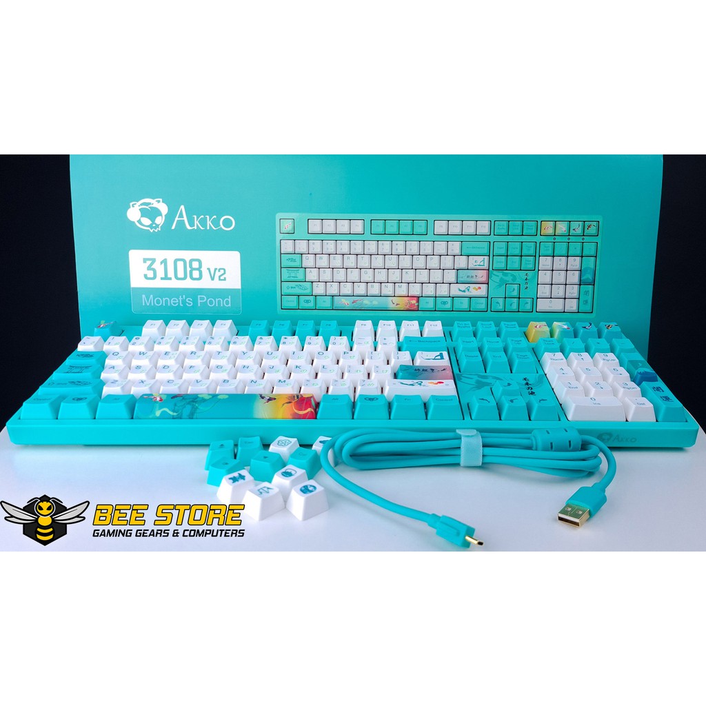 Bàn phím cơ AKKO 3108 Monet's Pond | Hàng chính hãng bảo hành 12 tháng