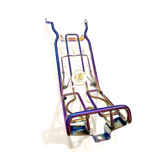 Baga giữa inox xi titan 7 màu xe Wave nhỏ, Wave @ 2001-2004, Wave thái (10li)