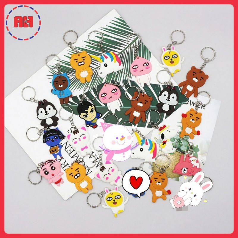 Móc Khoá Sticker Hoạt Hình Dễ Thương