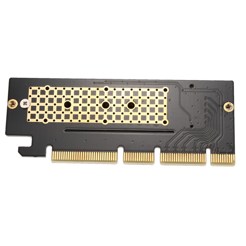 [Ready Stock]M.2 Nvme Ssd Ngff To Pcie 3.0 X16 Adapter M Key Interface Card+Heatsink Support Pci Express 3.0 X4 2230-2280 Size M.2 Full Speed