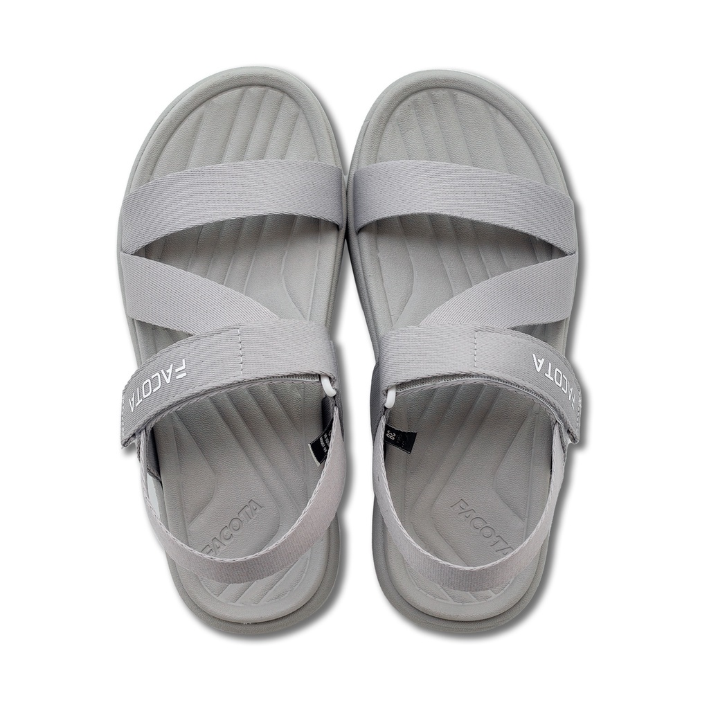 FACOTA | giày dép sandal nam, nữ xám bạc R mang đi chơi đi học NN11