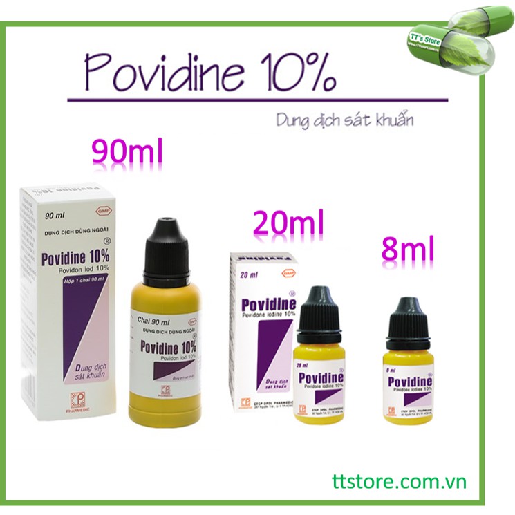 Dung dịch sát khuẩn POVIDINE 10% Pharmedic [povidine, betadine, betadin]