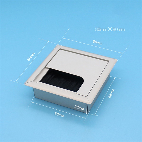 Nắp Luồn Dây Điện Hợp kim Nhôm Sáng Bóng Cao Cấp