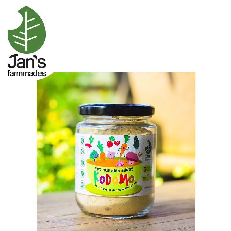 Bột nêm dinh dưỡng Jan's Kodomo cho bé ăn dặm từ 6 tháng tuổi (90g)