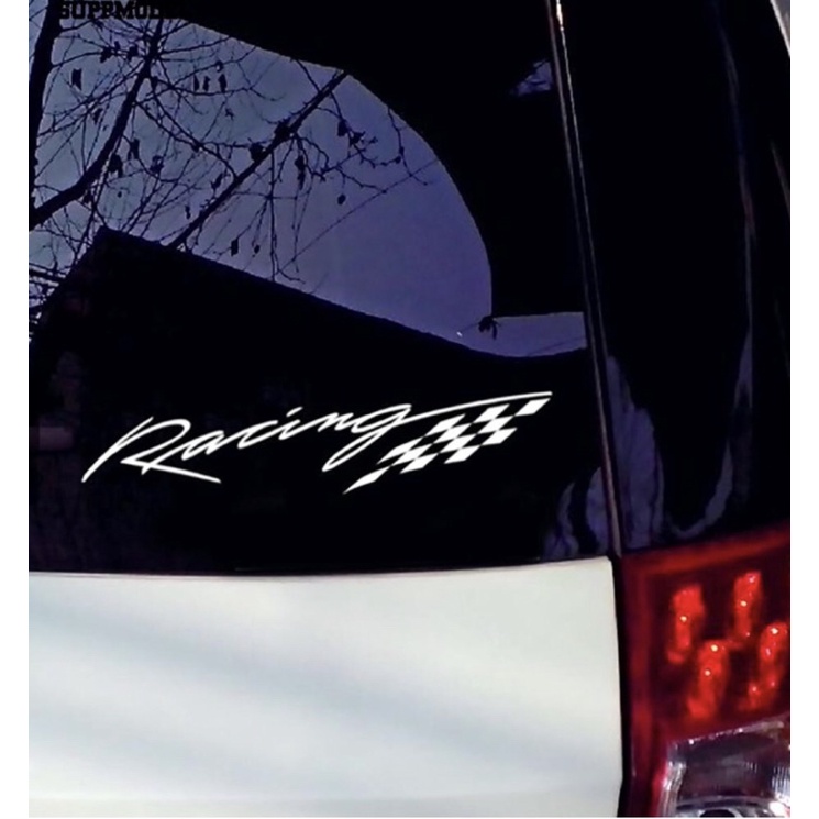 Decal Dán xe chữ Racing Sticker