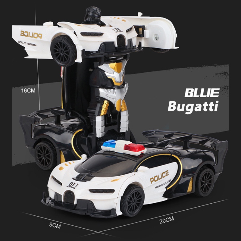 ZHANQI TOYS Mô Hình Xe Biến Hình Rô Bốt RC 1:22 Có Đèn LED Không Dây Và Phụ Kiện