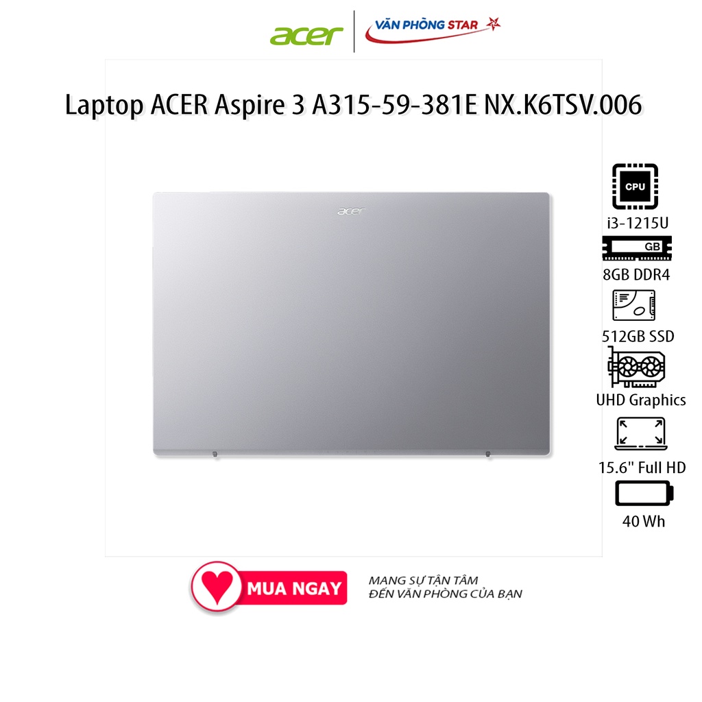 Laptop Acer Swift 3 SF314-44-R2U3 NX.K0WSV.001 (Ryzen 5-5625U | 16GB | 512GB | AMD Radeon | 14 inch FHD | Win 11 | Hồng)