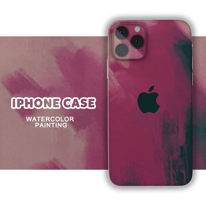 màu nước graffiti Ốp lưng iPhone 12 soft case watercolor graffiti IPhone 11 Pro Max cover IPhone 7 8 Plus SE 2020 X XR Xsmax เคส