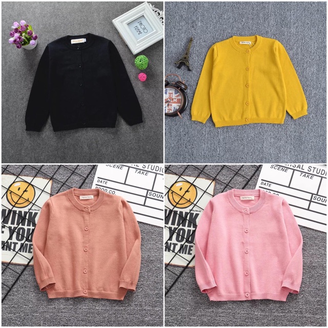 Áo khoác len cho bé gái