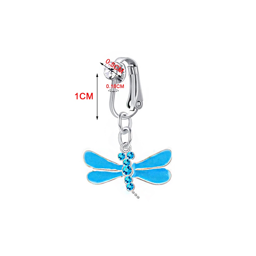 Khuyên Xỏ Rốn Bằng Bạc Đính Đá Nhân Tạo Thời Trang Cho Nữ