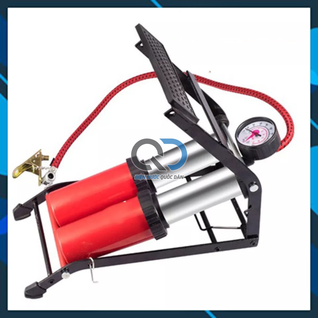 Bơm đạp chân mini 1 Piston - 2 Piston tiện dụng - bơm ô tô - bơm xe máy