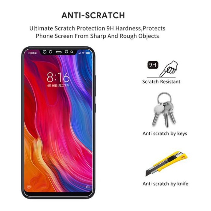 Kính Cường Lực Bảo Vệ Màn Hình Cho Xiaomi Redmi Note 8 8t 7 K20 K30 9 Pro Max