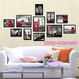 Bộ khung ảnh trang trí phòng khách - có bao gồm ảnh