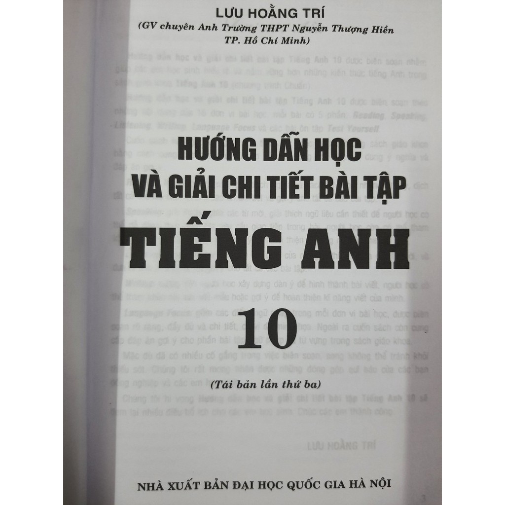 Sách - Hướng dẫn học và giải chi tiết bài tập Tiếng Anh 10