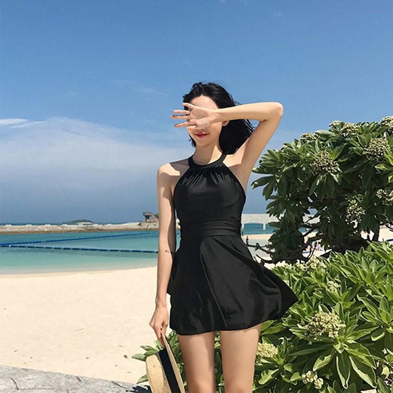 One Bộ Đồ Bơi Liền Thân Hở Lưng Phối Dây Chéo Chống Chói Phong Cách Quyến Rũ Size M-3XL