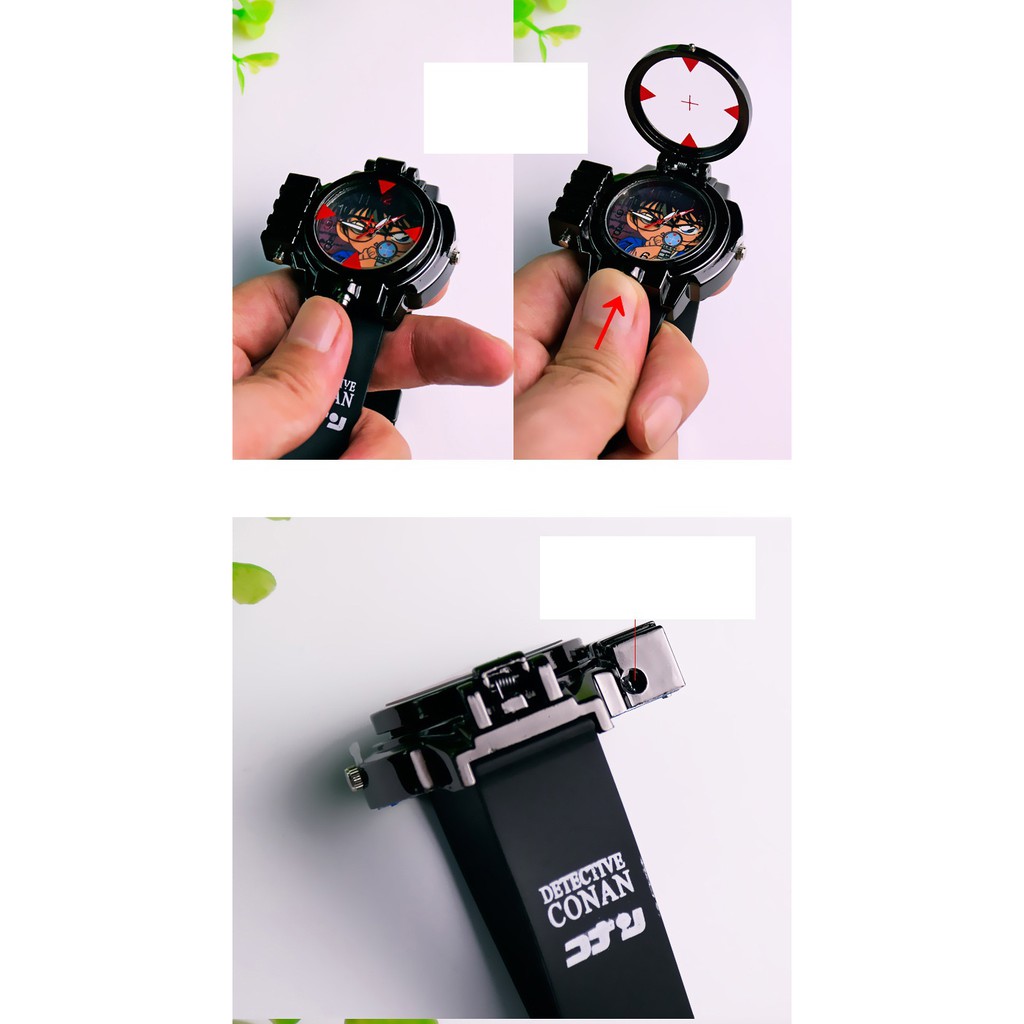 Đồng Hồ Trẻ Em Bé Trai Conan Đeo Tay Bắn Laser | BigBuy360 - bigbuy360.vn