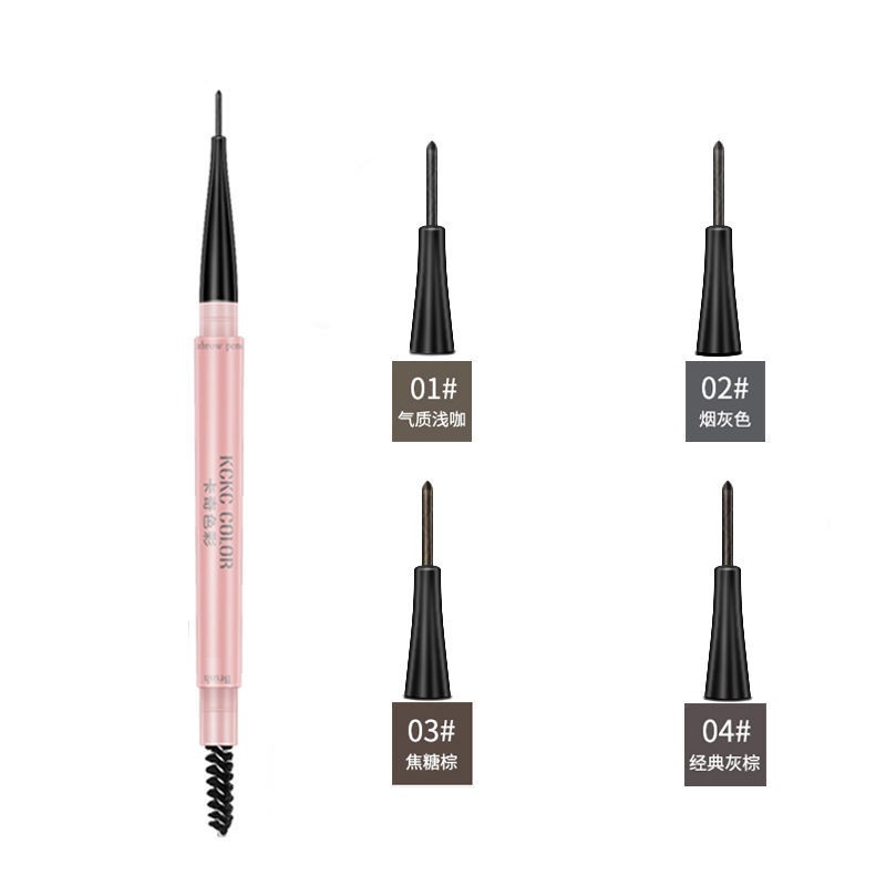 (hàng Mới Về) Chì Kẻ Lông Mày Hai Đầu Chống Thấm Nước Kèm Cọ Tiện Lợi | BigBuy360 - bigbuy360.vn