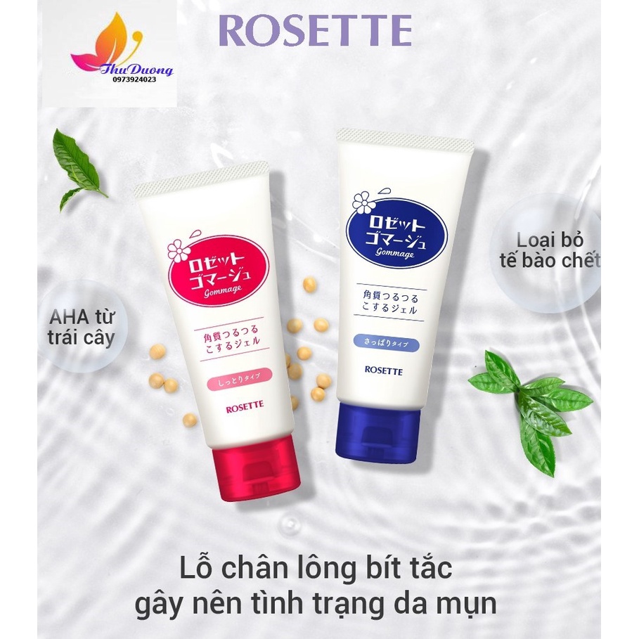 TẨY TẾ BÀO CHẾT DÀNH CHO MỌI LOẠI DA ROSETTE GOMMAGE PEELING GEL 120G