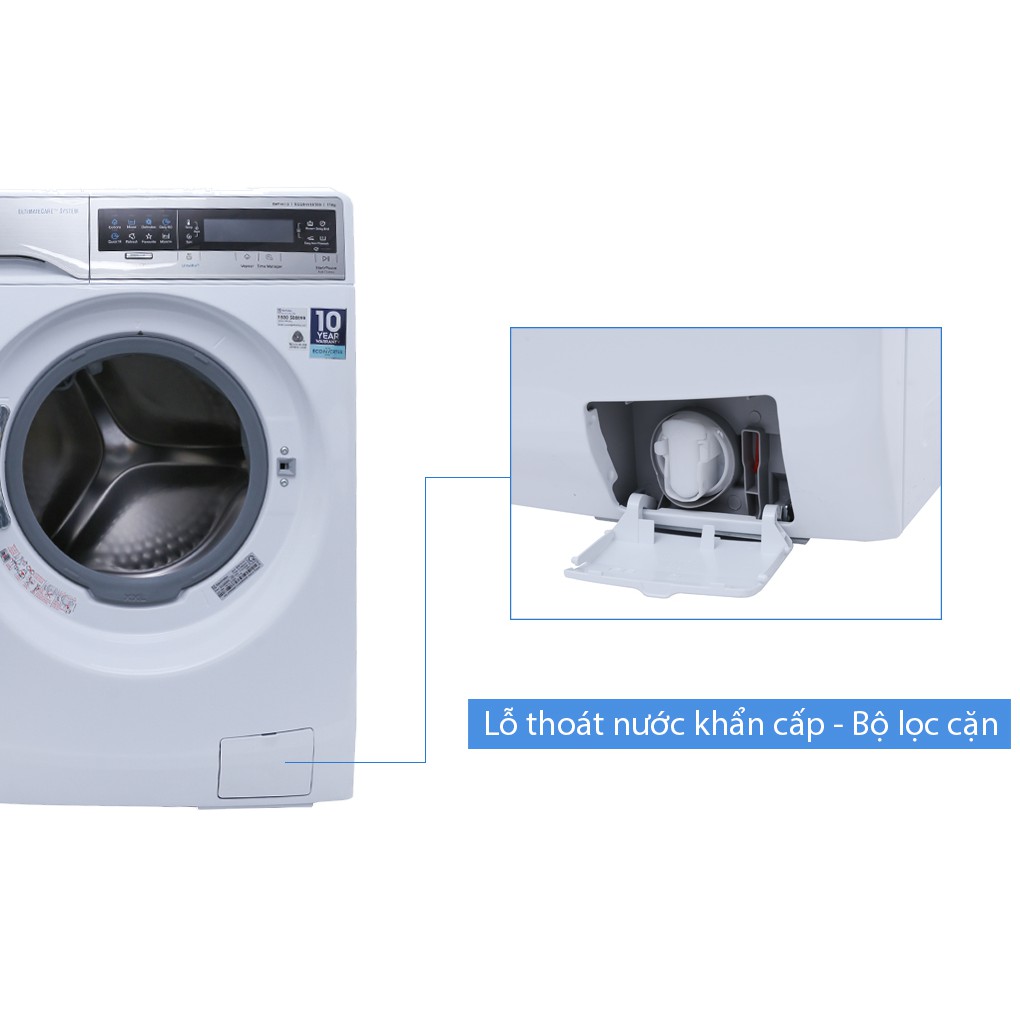 Máy giặt lồng ngang Electrolux 11kg EWF14113