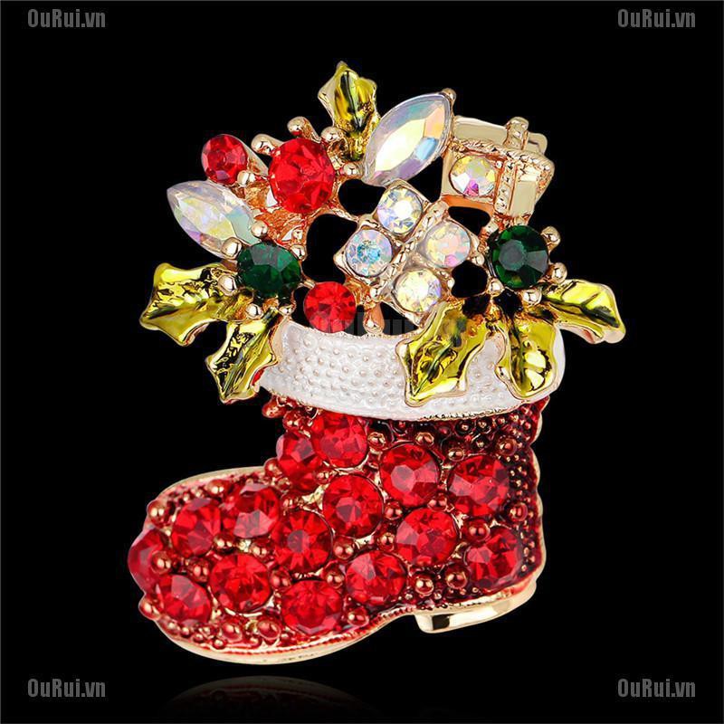 Ghim Cài Áo Hình Vớ Giáng Sinh Xinh Xắn