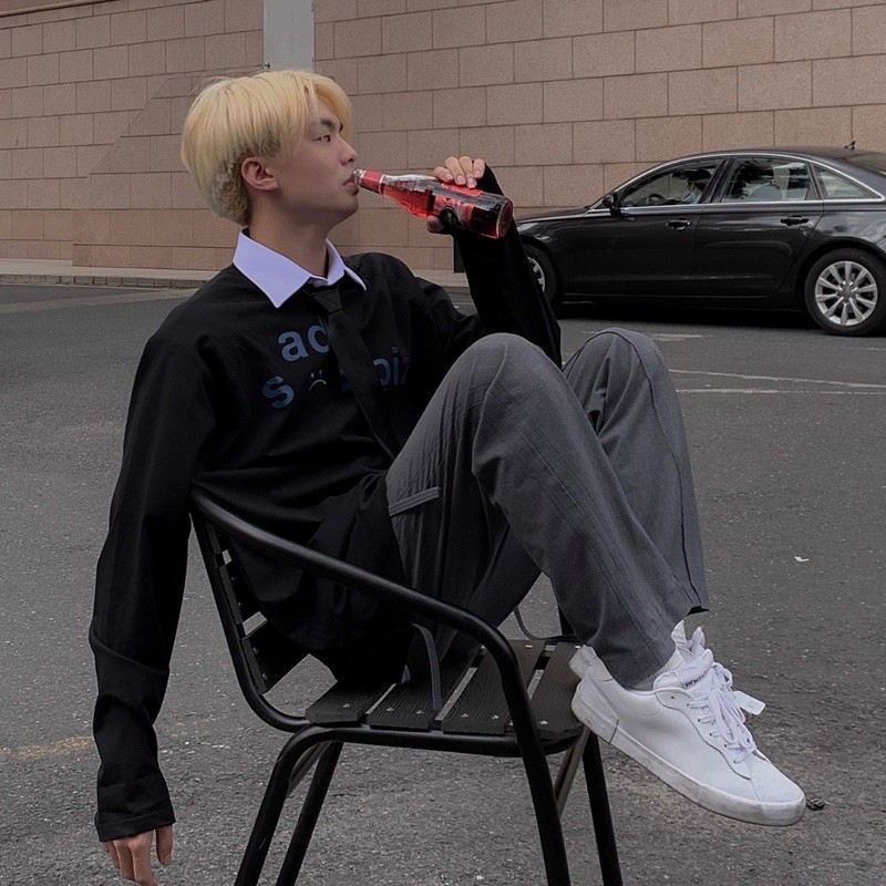 Áo thun tay dài SADBOIZ RIPPED SIGNATURE LONG SLEEVE cá tính (có logo thêu)-VIDEO ẢNH TẠI SHOP | BigBuy360 - bigbuy360.vn