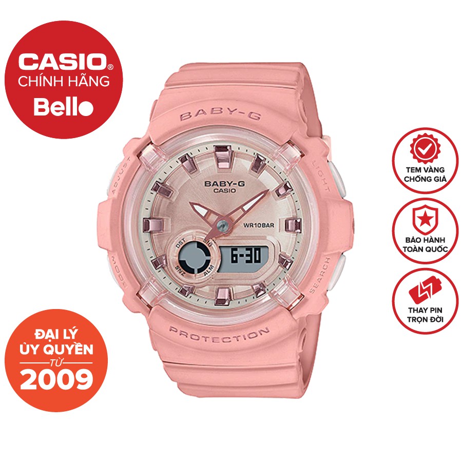 Đồng hồ dây nhựa Casio Baby-G Nữ BGA-280-4ADR chính hãng bảo hành 5 năm Pin trọn đời