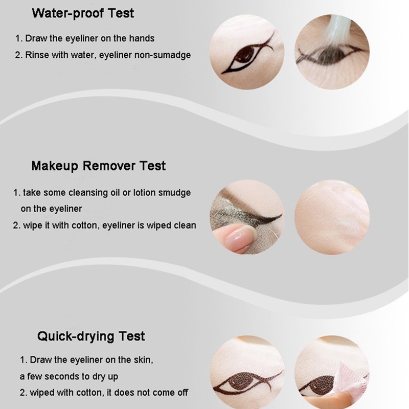 [Hàng mới về] Bút kẻ mắt Music Flower dạng gel nhẹ nhàng 5 màu sống động không nhòe chống nước lâu trôi