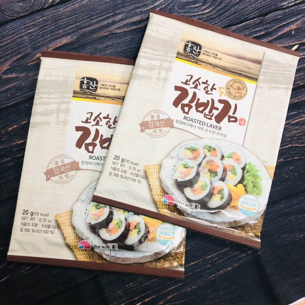 RONG BIỂN CUỘN CƠM 20G 10 Lá K-FOOD