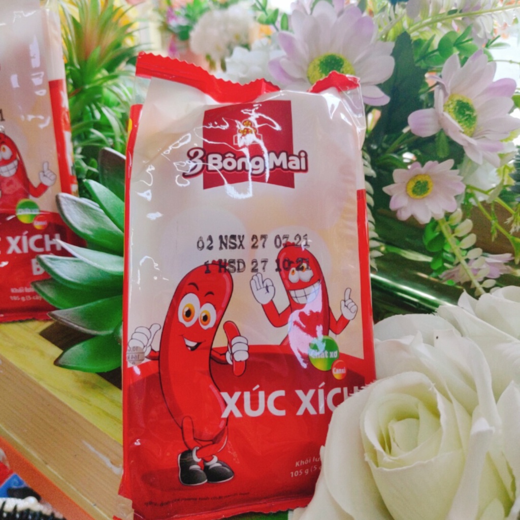 Xúc Xích 3 Bông Mai Vissan Ăn Liền Heo / Bò  (5 Cây X 21g)