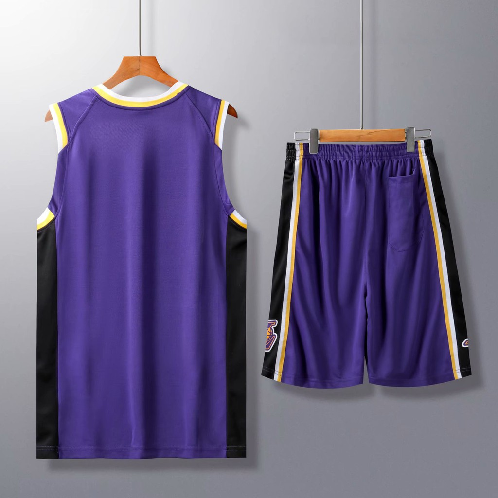 Bộ Quần Áo Bóng Rổ Los Angeles Lakers Phiên Bản Thành Phố Cho Người Lớn