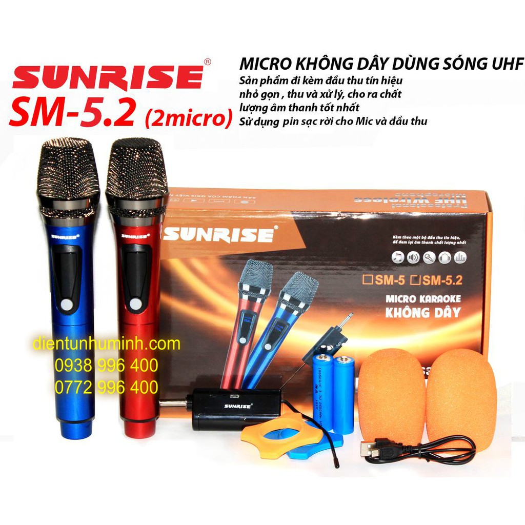 Micro không dây Sunrise SM-5.2