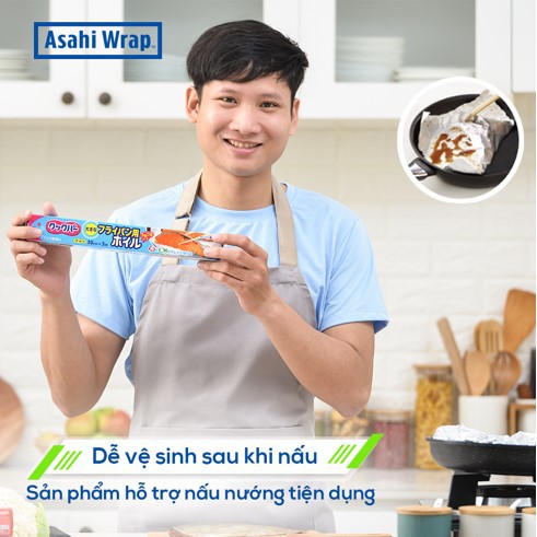 Màng nhôm chiên không dầu Nhật Bản Cookper 30cm x 3m