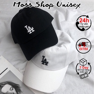 Mũ lưỡi trai thêu logo LA sang chảnh MOSSSHOP - Nón LA Mũ lưỡi trai nam nữ unisex mũ lưỡi trai LA chất kaki dàu dặn