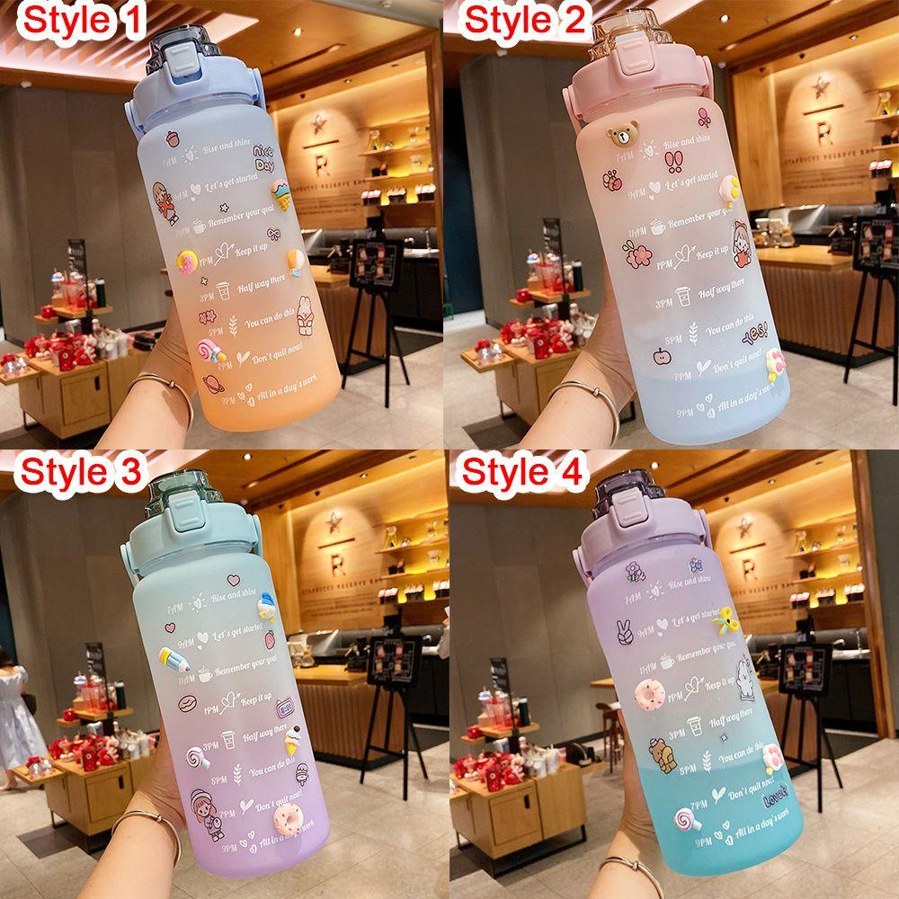PISTA Bình Nước Thể Thao 3D Có Ống Hút Tiện Lợi Chất Lượng