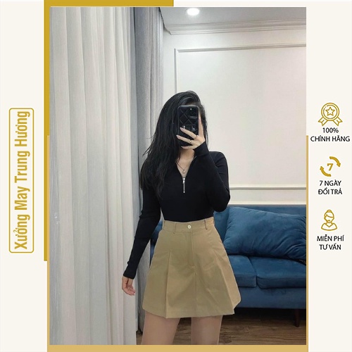 Quần Sooc Nữ, Quần Short Nữ KaKi Lưng Cao Túi Mổ Ulzzang Phong Cách Hàn Quốc Siêu Đẹp