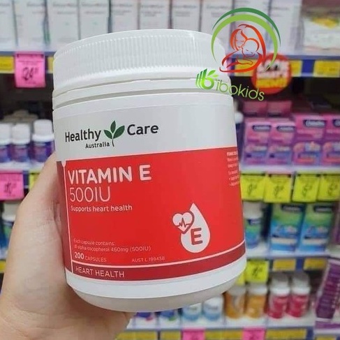 Viên Uống Vitamin E Healthy Care 500IU Hộp 200 Viên