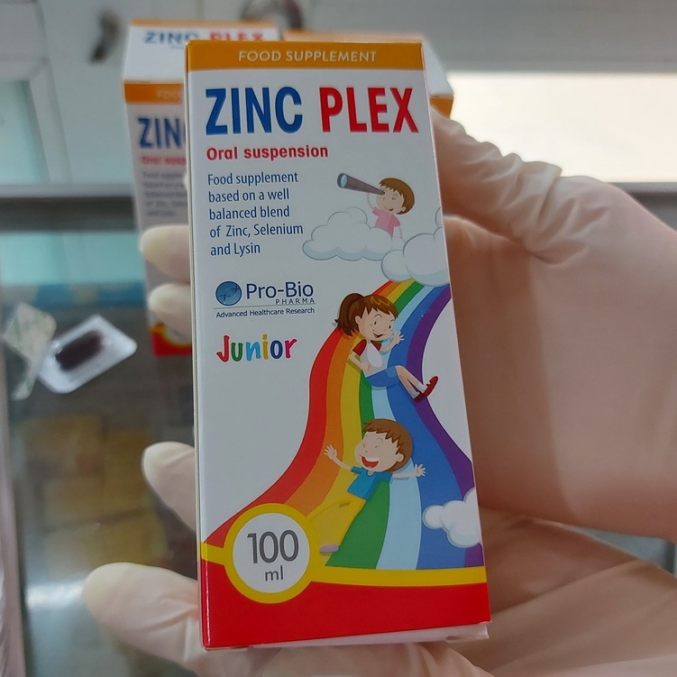 Zinc Plex Junior, hỗ trợ bổ sung kẽm, lysin, tăng sức đề kháng, ăn ngon  - Nhập khẩu Ý